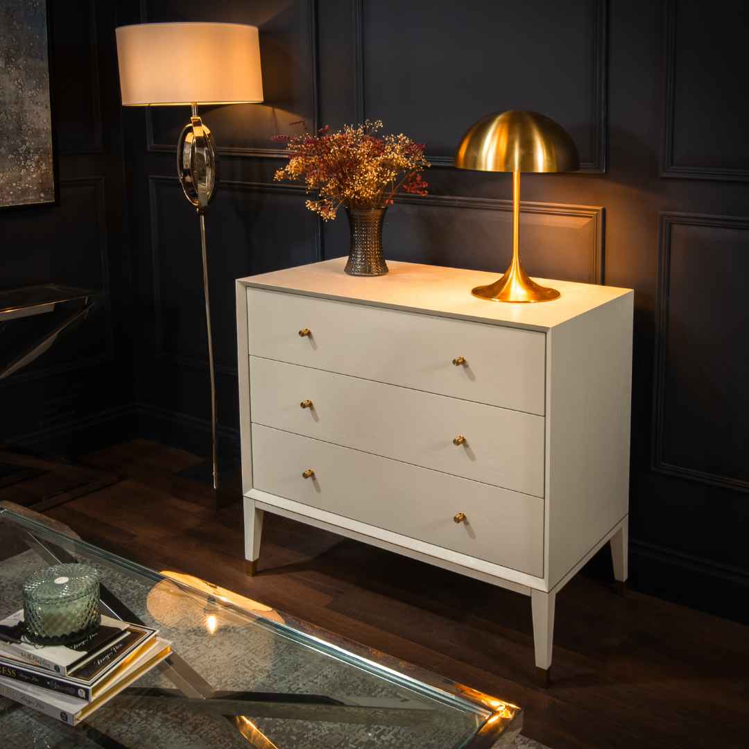 Lewis Table Lamp in antique brass — alternative angle
