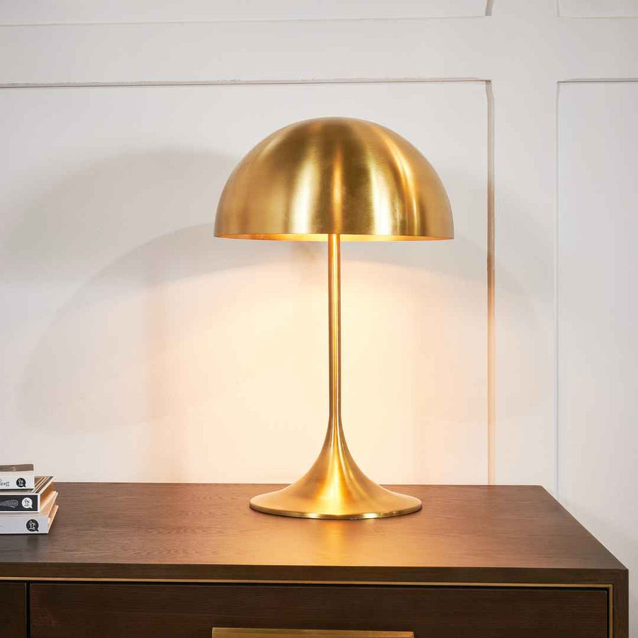 Lewis Table Lamp in antique brass — detail