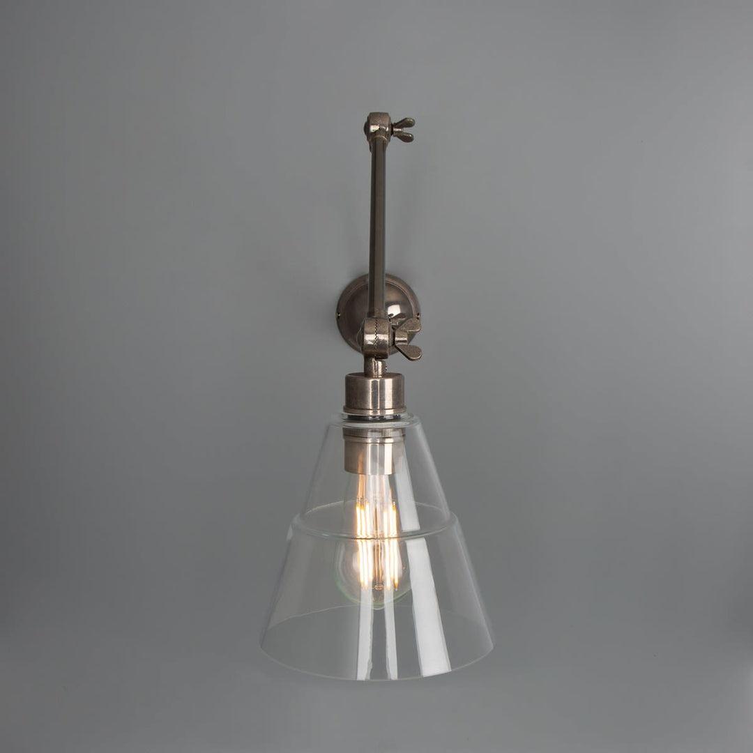 Lyx Adjustable Arm Wall Light - Antique Silver - Mullan Lighting