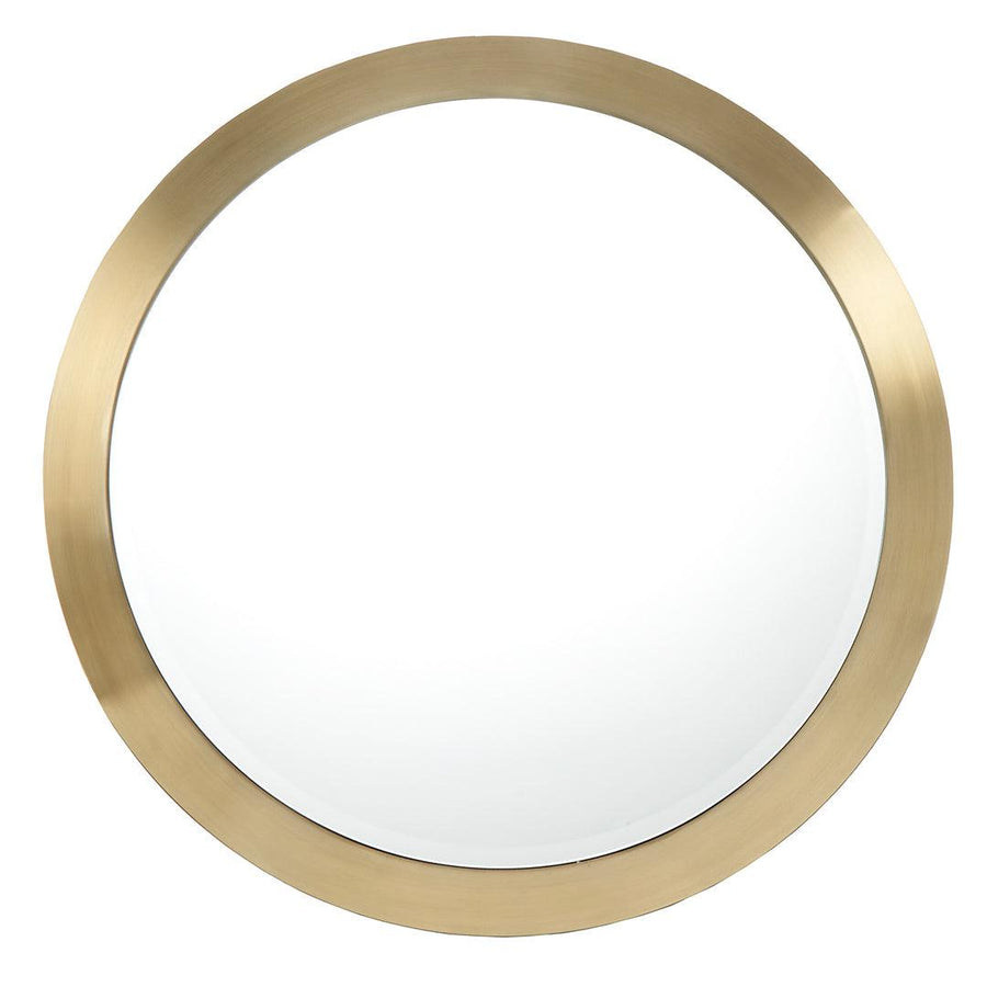 Macon Mirror in painted gunmetal — front view