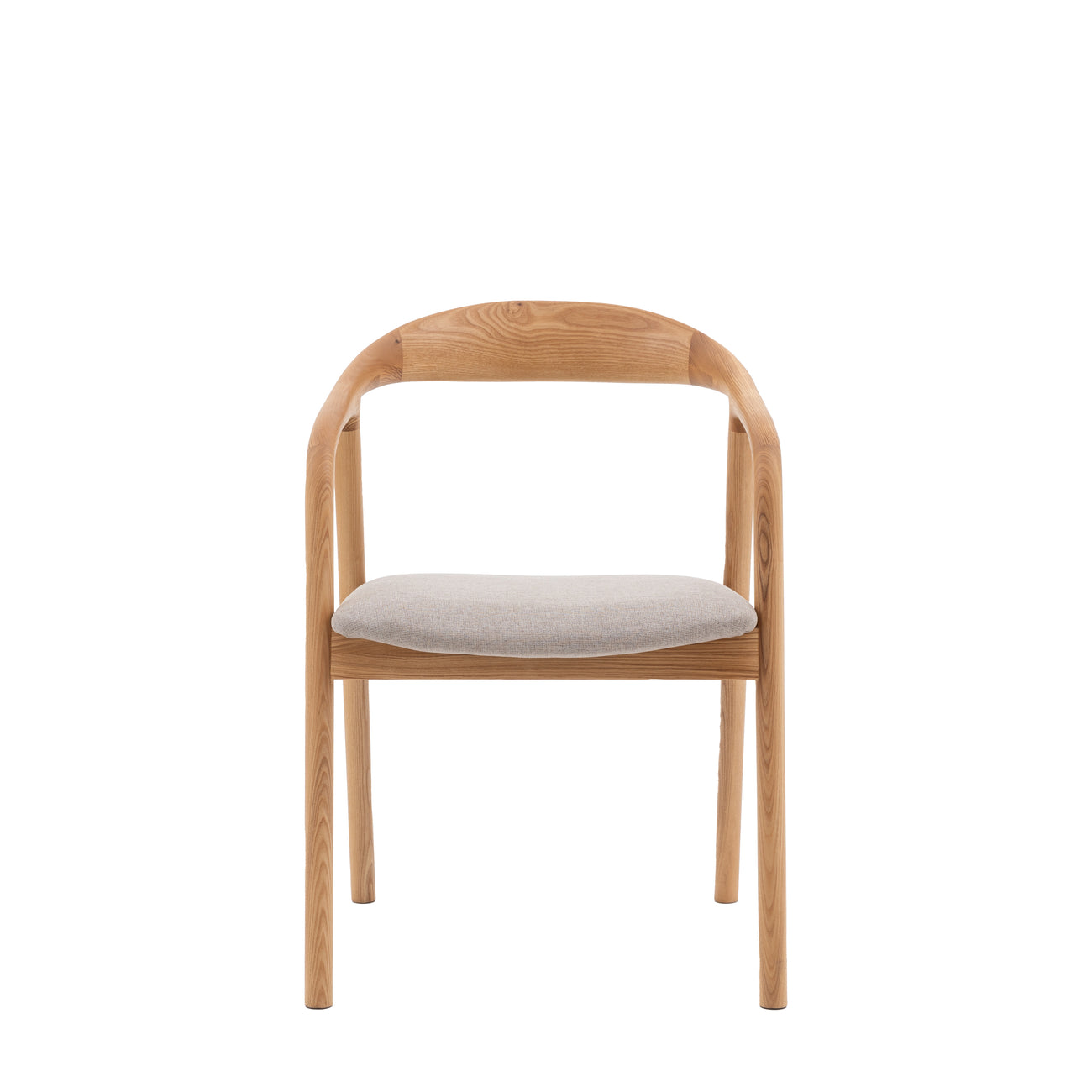 Madrid Upholstered Dining Chair Oak 2pk