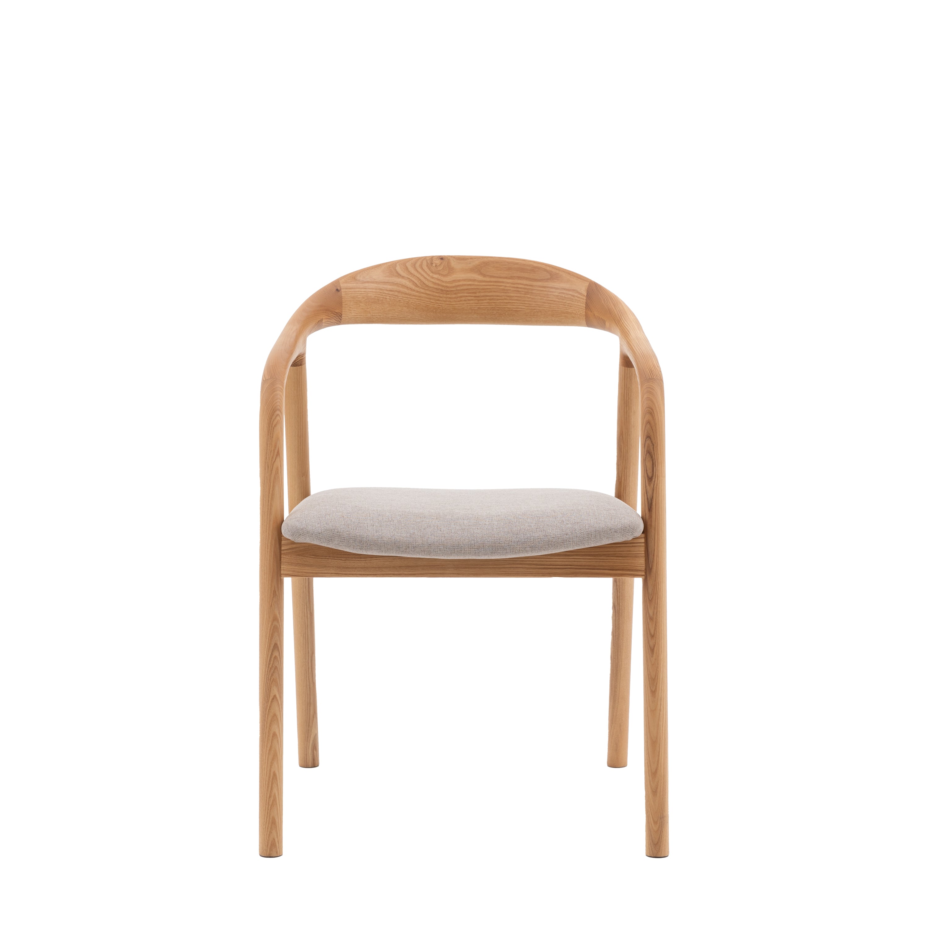 Madrid Upholstered Dining Chair Oak 2pk