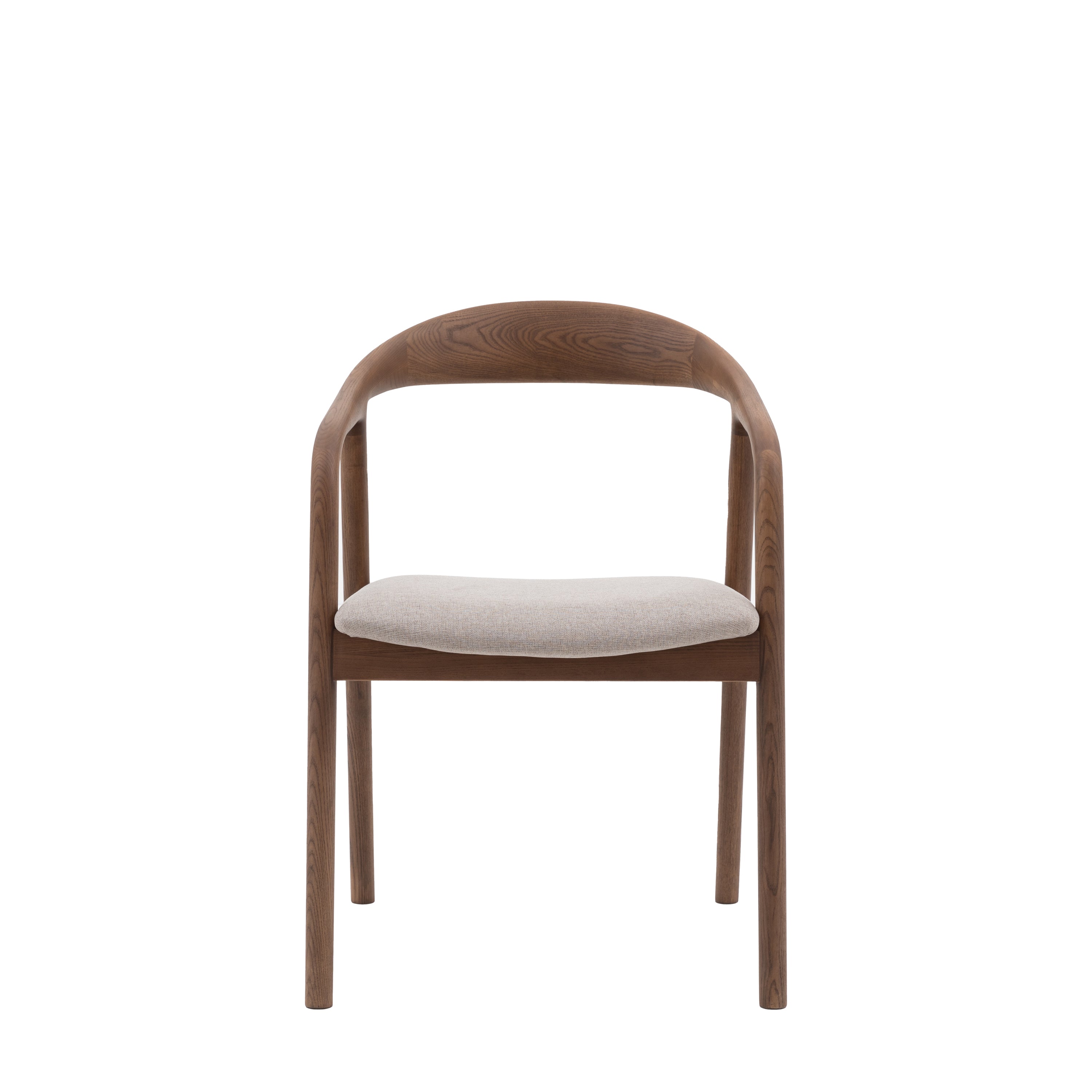 Madrid Upholstered Dining Chair Walnut 2pk