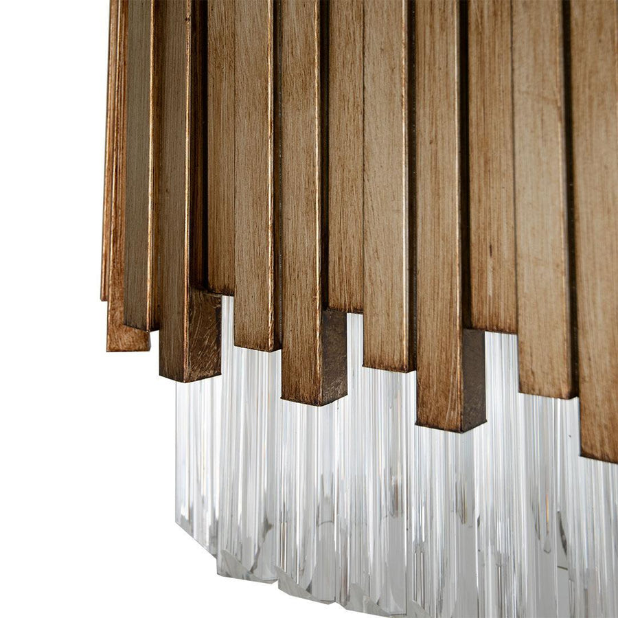 Maive Over Table Chandelier in gold — alternative angle