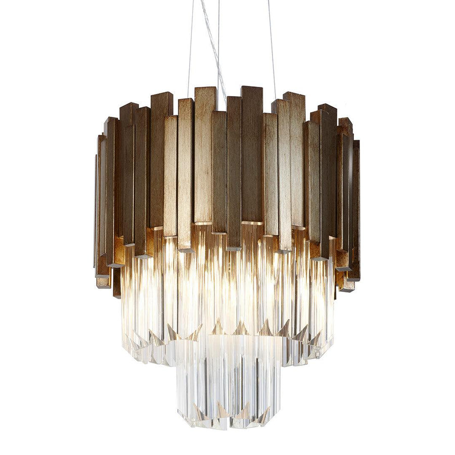 Maive Small Pendant Light in gold — front view
