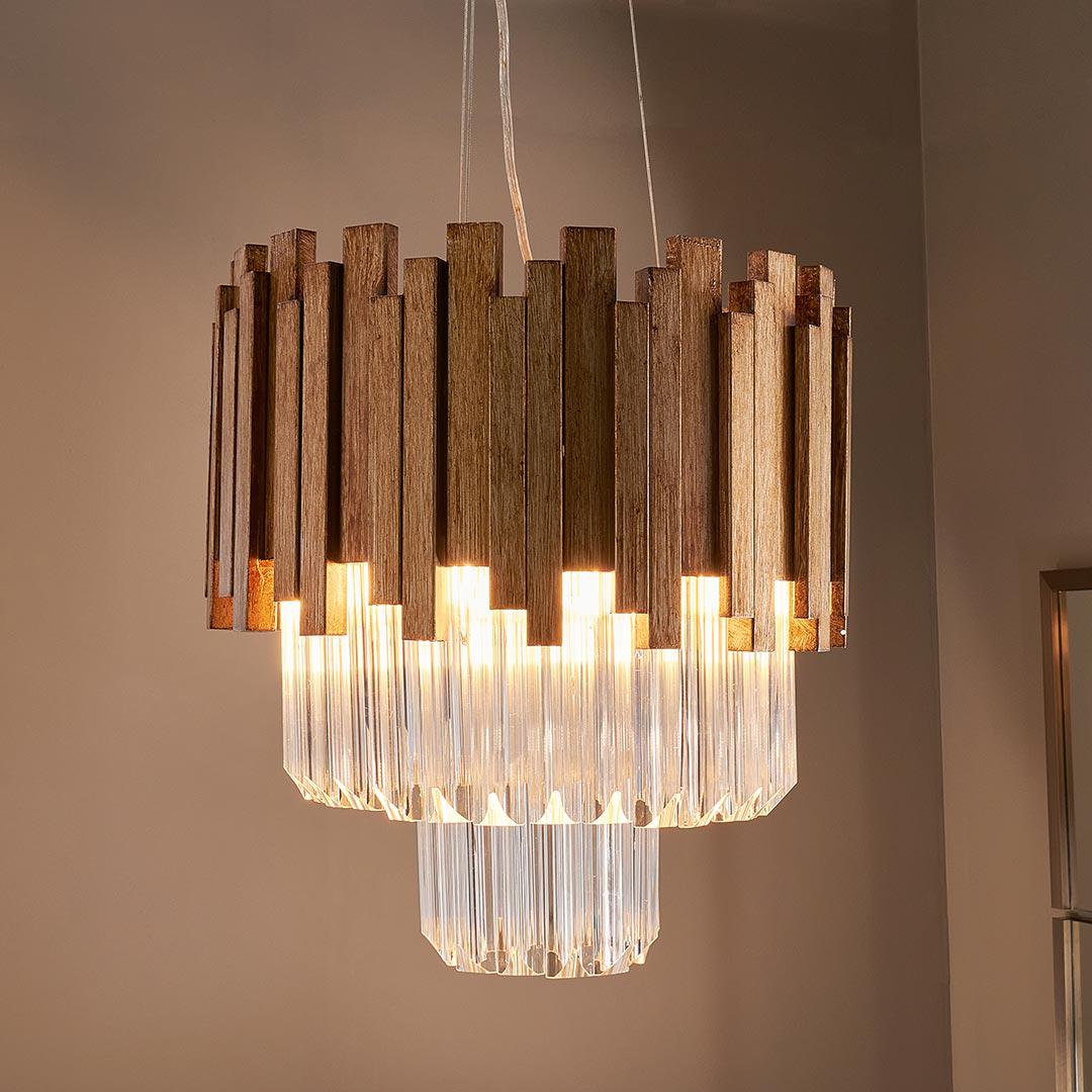Maive Small Pendant Light in gold — alternative angle