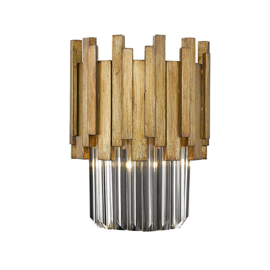 Maive Wall Light in gold — front view