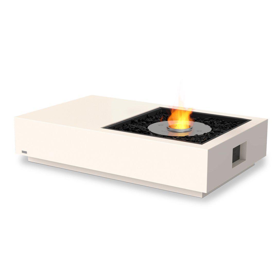 Manhattan Bioethanol Fire Pit Table - Bone - EcoSmart Fire