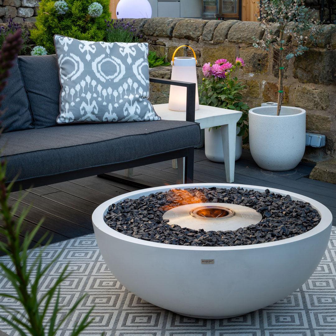 Mix 850 Bioethanol Fire Pit - Bone - EcoSmart Fire