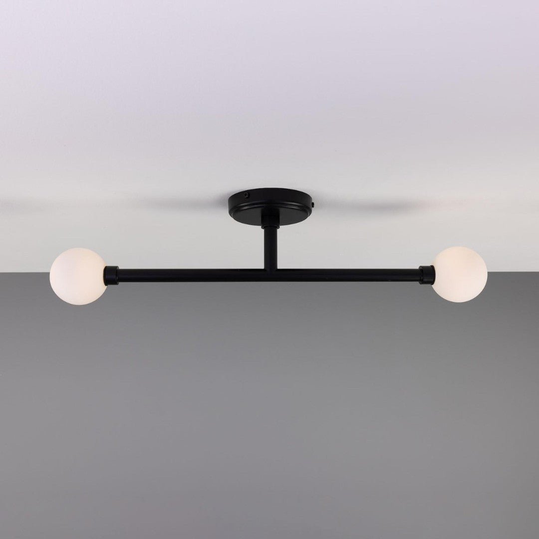 Monto Black Slim Bathroom Ceiling Light
