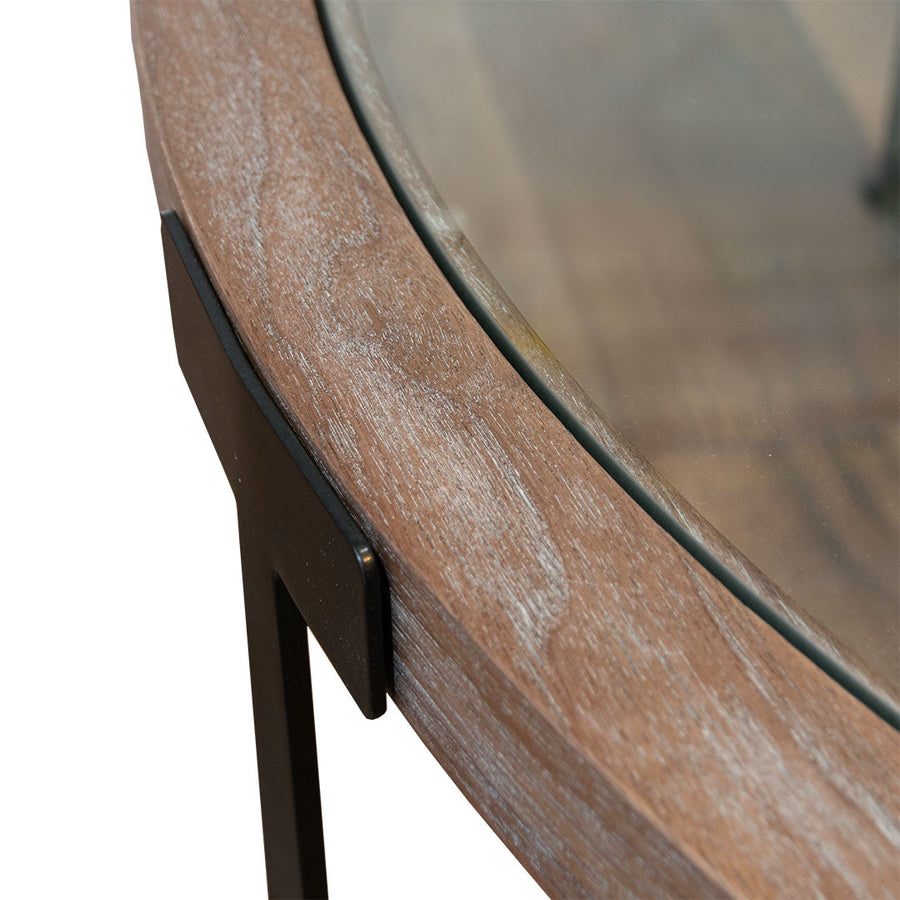 Morley Coffee Table in natural walnut — detail