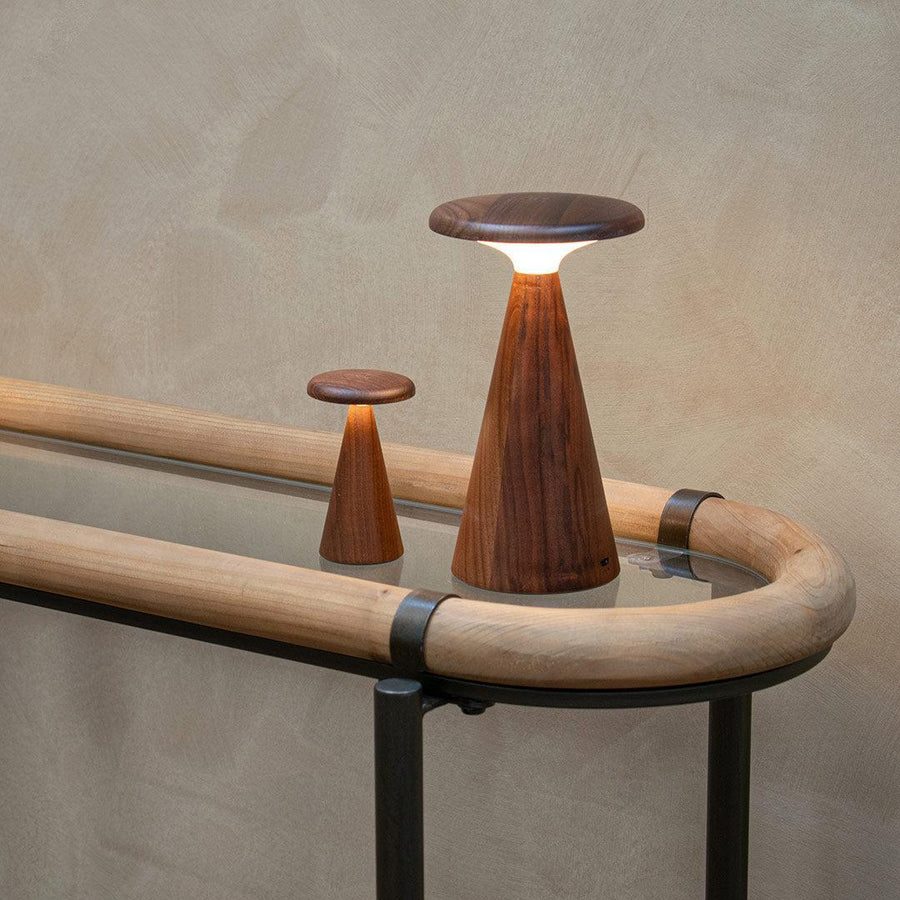 Morley Console Table in natural rust — detail