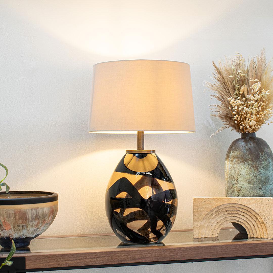 Morten Small Amber Table Lamp