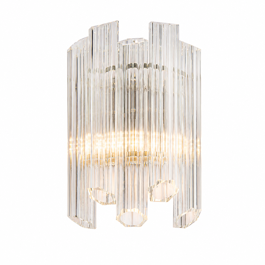Nasser Nickel Finish Wall Lamp in polished nickel — detail