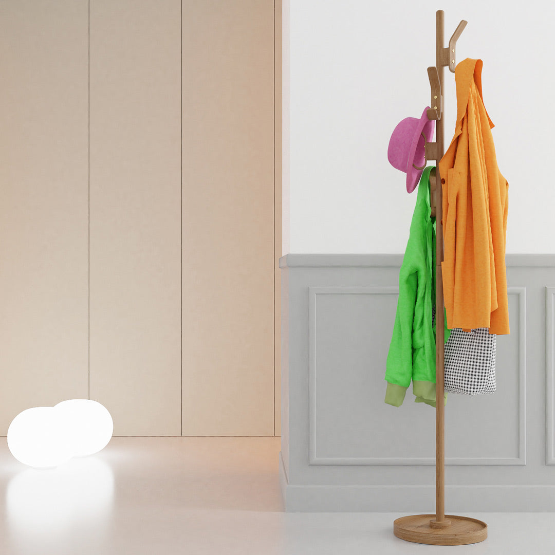 Natural Oak Coat Stand