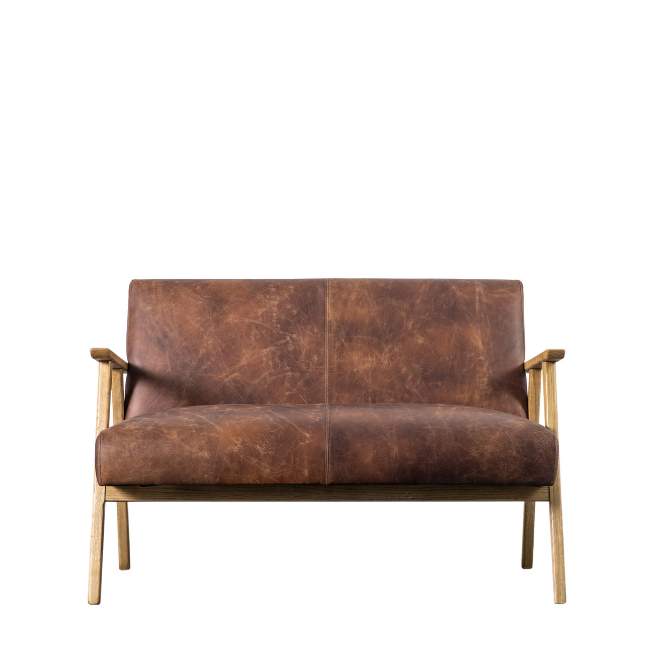 Neyland 2 Seater Sofa Vintage Brown Leather