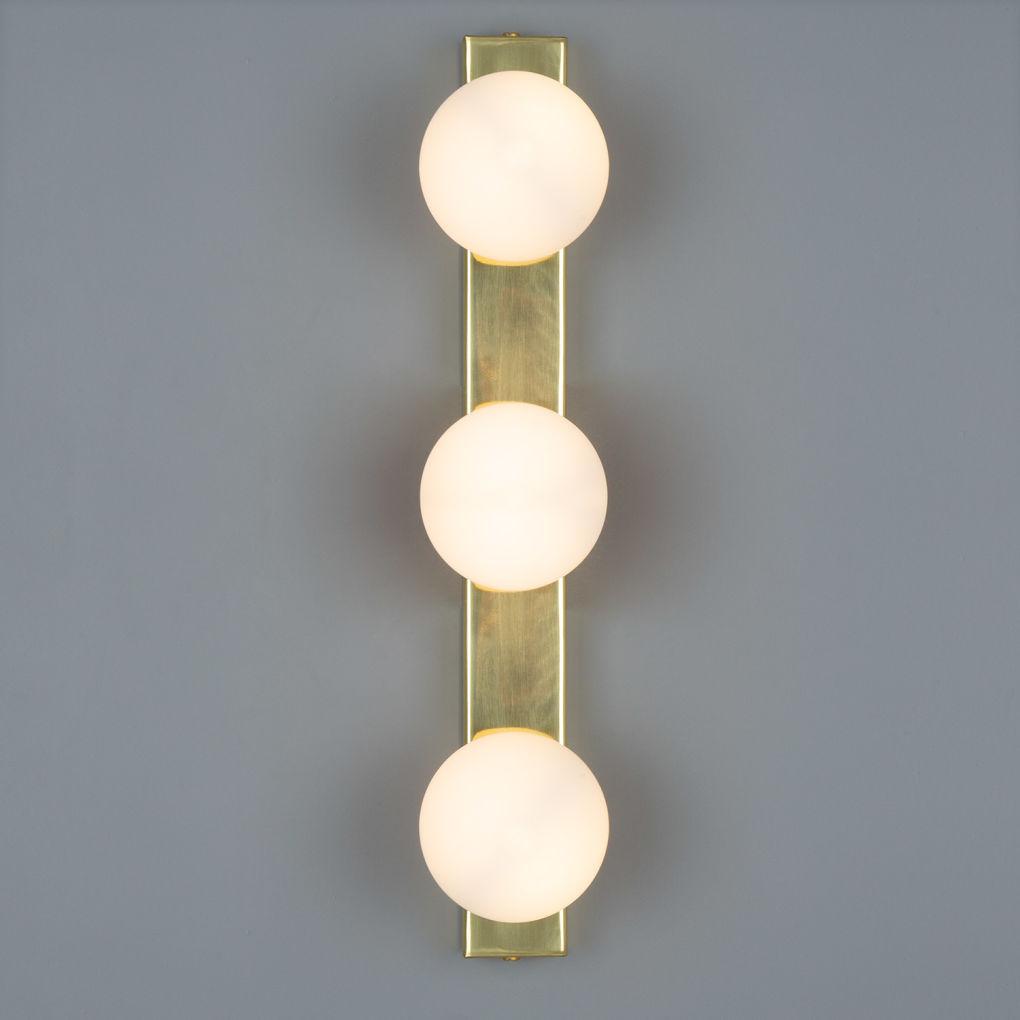 Noelani Three Globe Bathroom Wall Light - Mullan Lighting