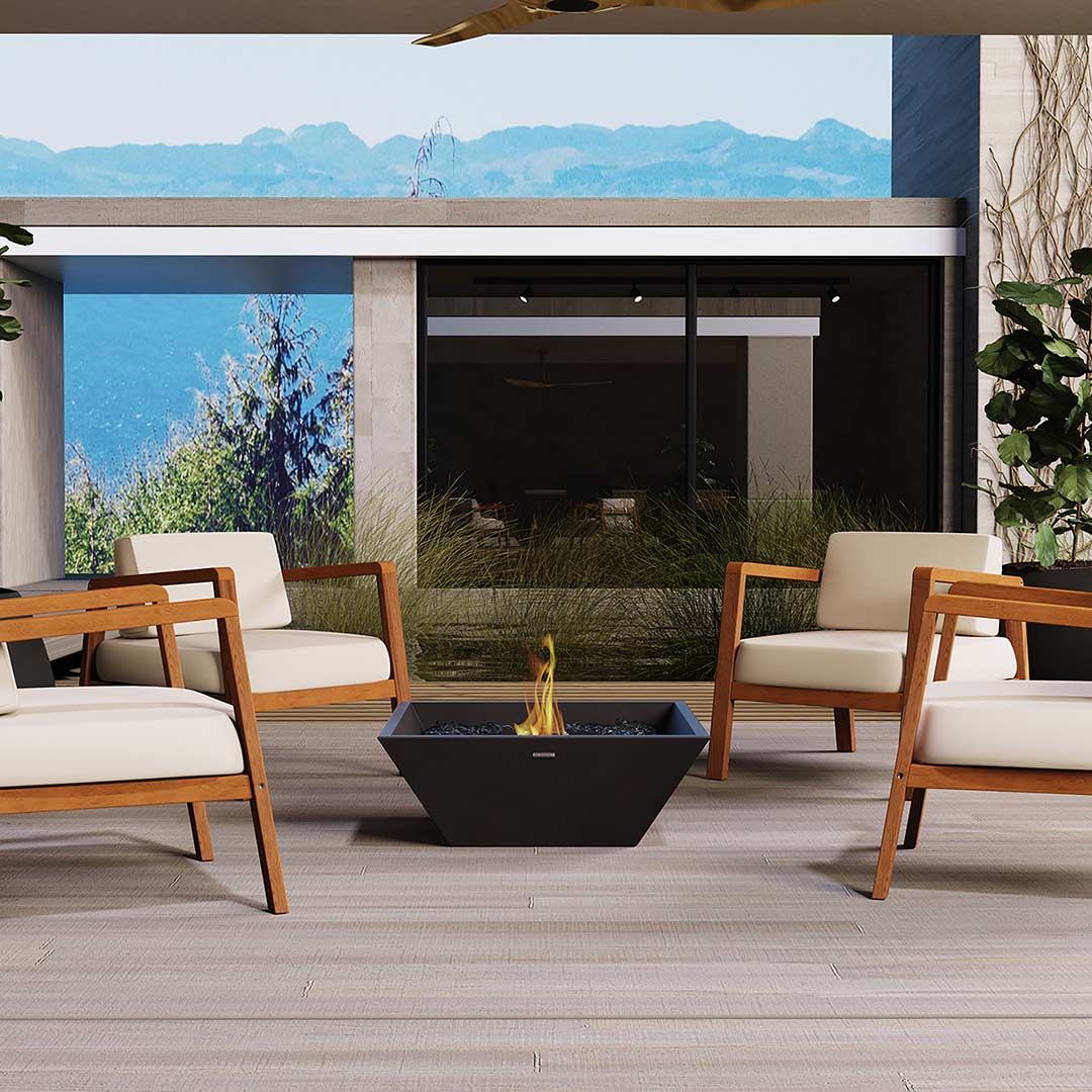 Nova 600 Fire Pit in Graphite - EcoSmart Fire