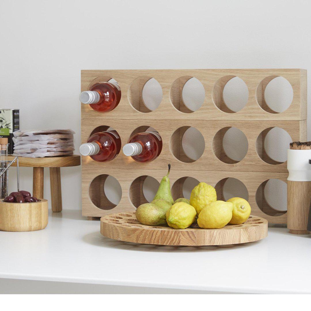 Oak Wine O Five Bottle Rack