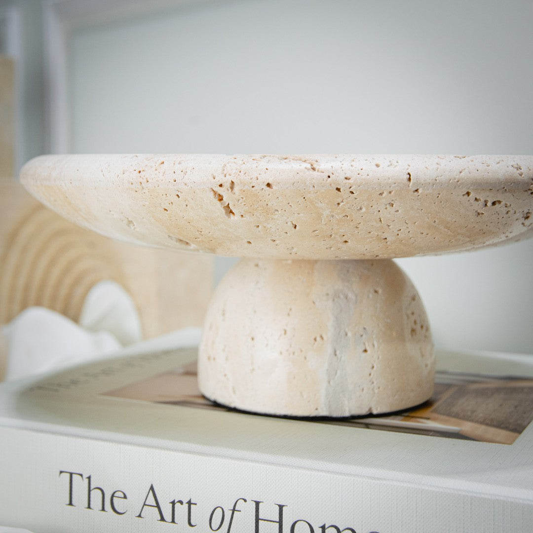 Oakley Travertine Dish