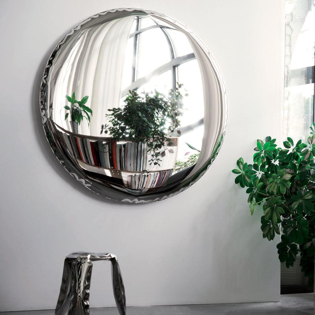 Oko Round Mirror - Polished Inox - Zieta