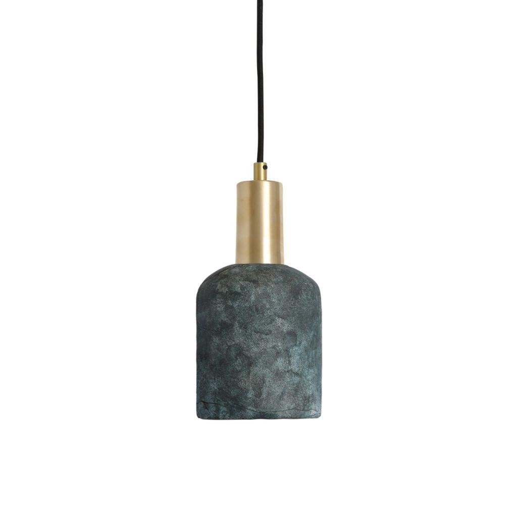 Osier Ceramic Pendant Light - Blue Earth - Mullan Lighting