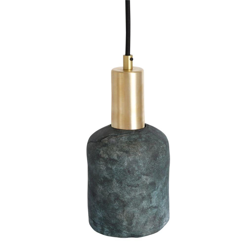 Osier Ceramic Pendant Light - Blue Earth - Mullan Lighting