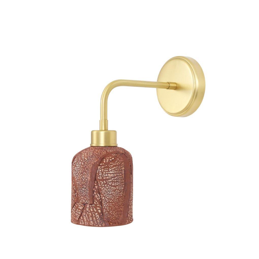 Osier Ceramic Wall Light - Red Iron - Mullan Lighting