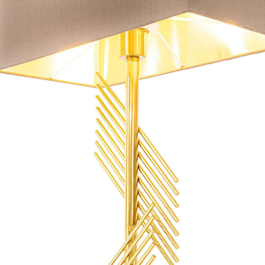 Otis Brushed Brass Table Lamp — detail