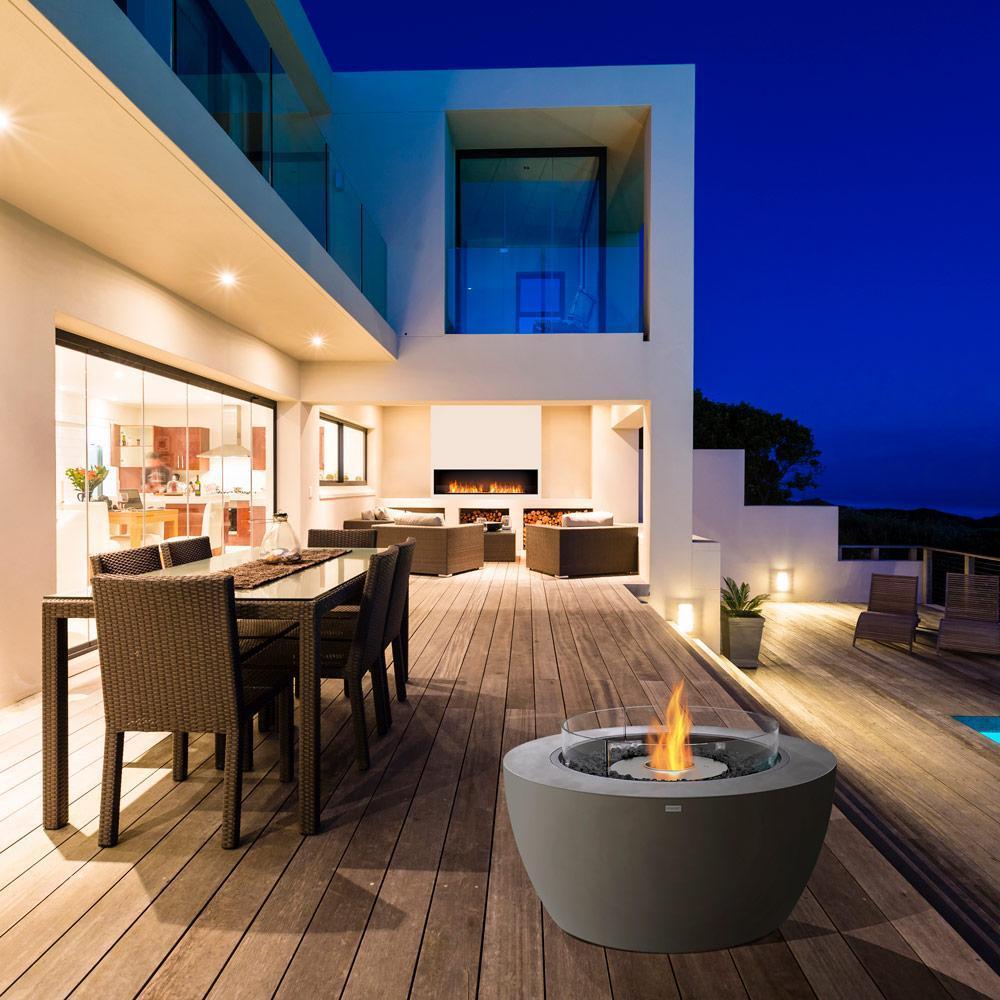 POD40 Bioethanol Fire Pit - Bone - EcoSmart Fire