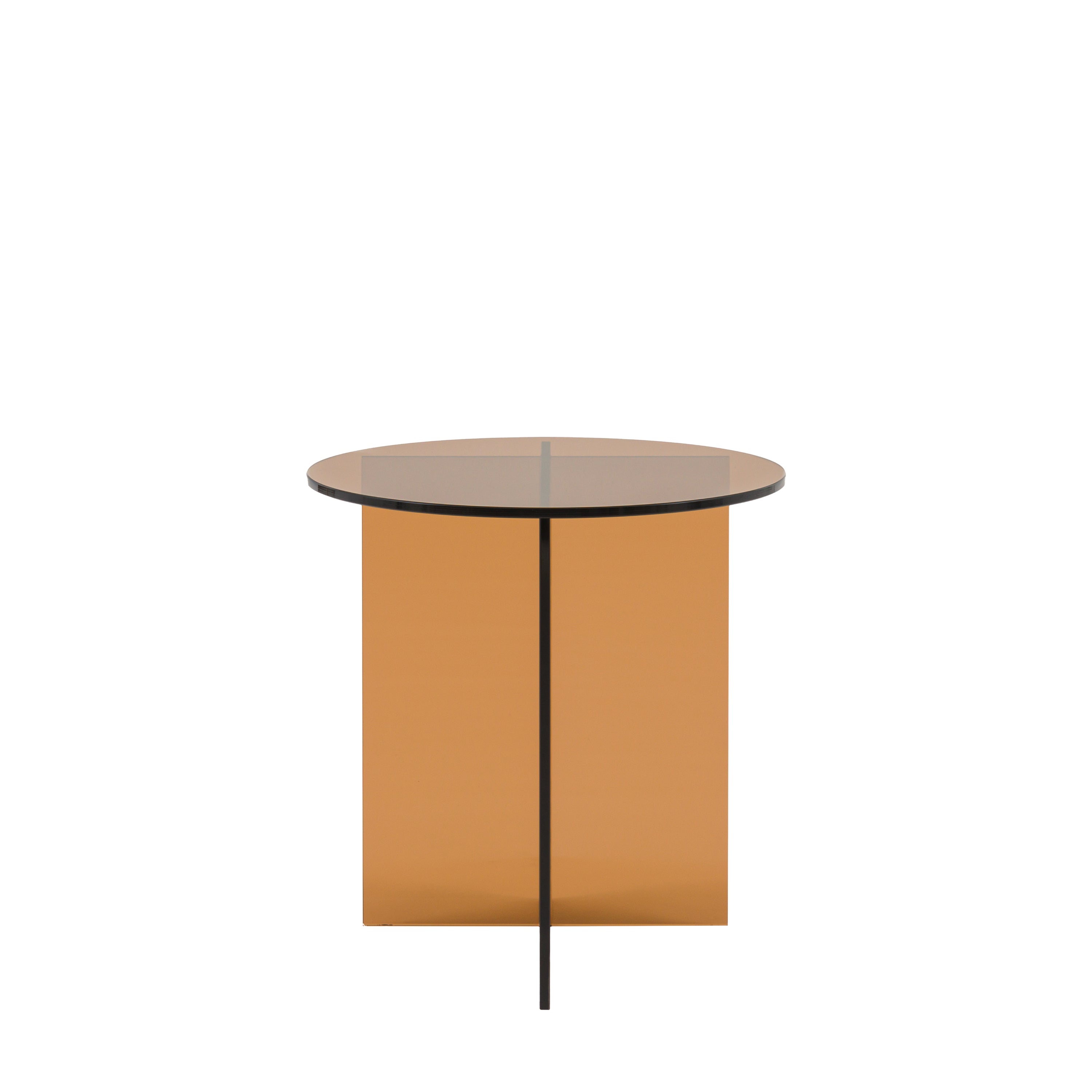 Parioli Glass Side Table Bronze