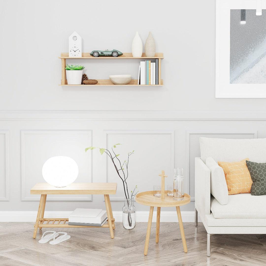 Platform 2 Wall Shelf - Natural Oak