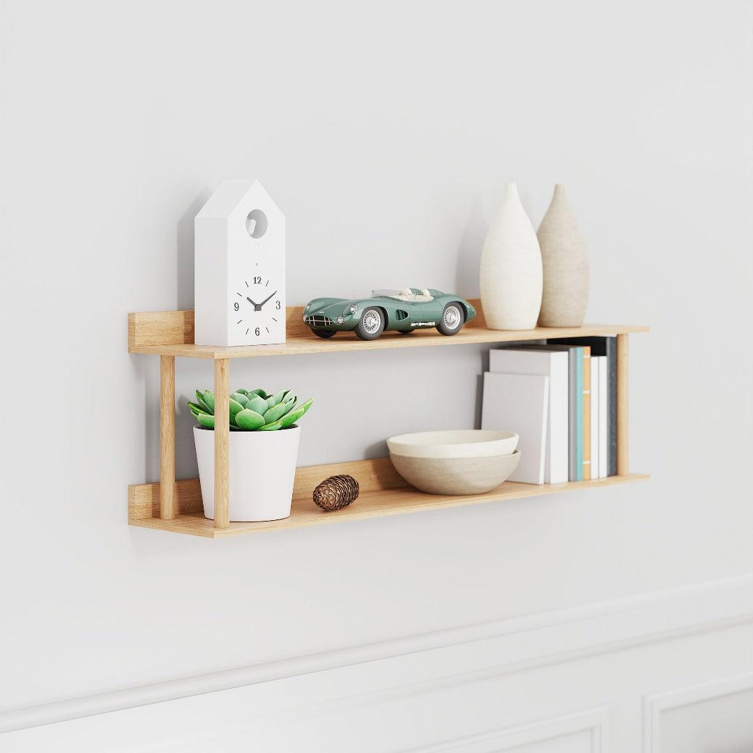 Platform 2 Wall Shelf - Natural Oak