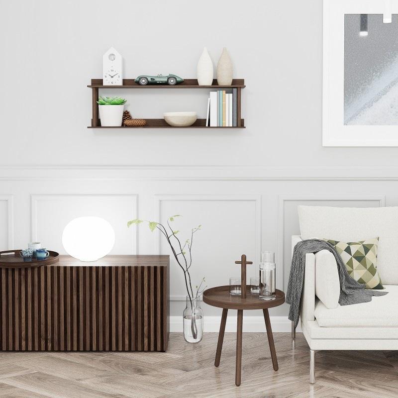 Platform 2 Wall Shelf - Walnut