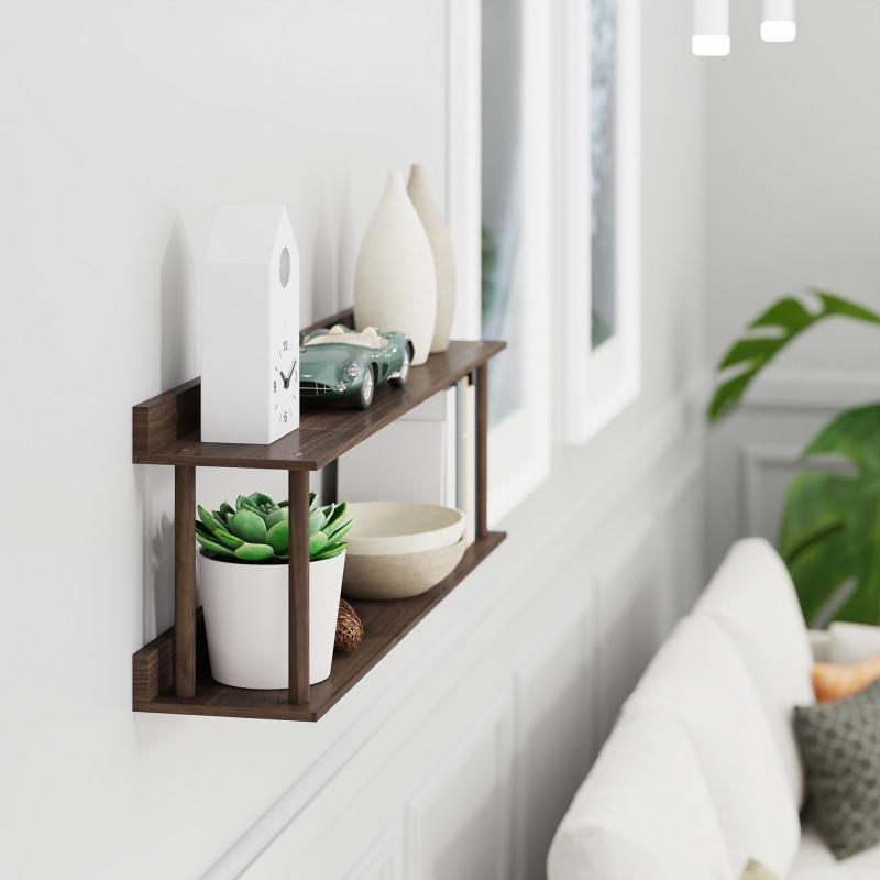 Platform 2 Wall Shelf - Walnut