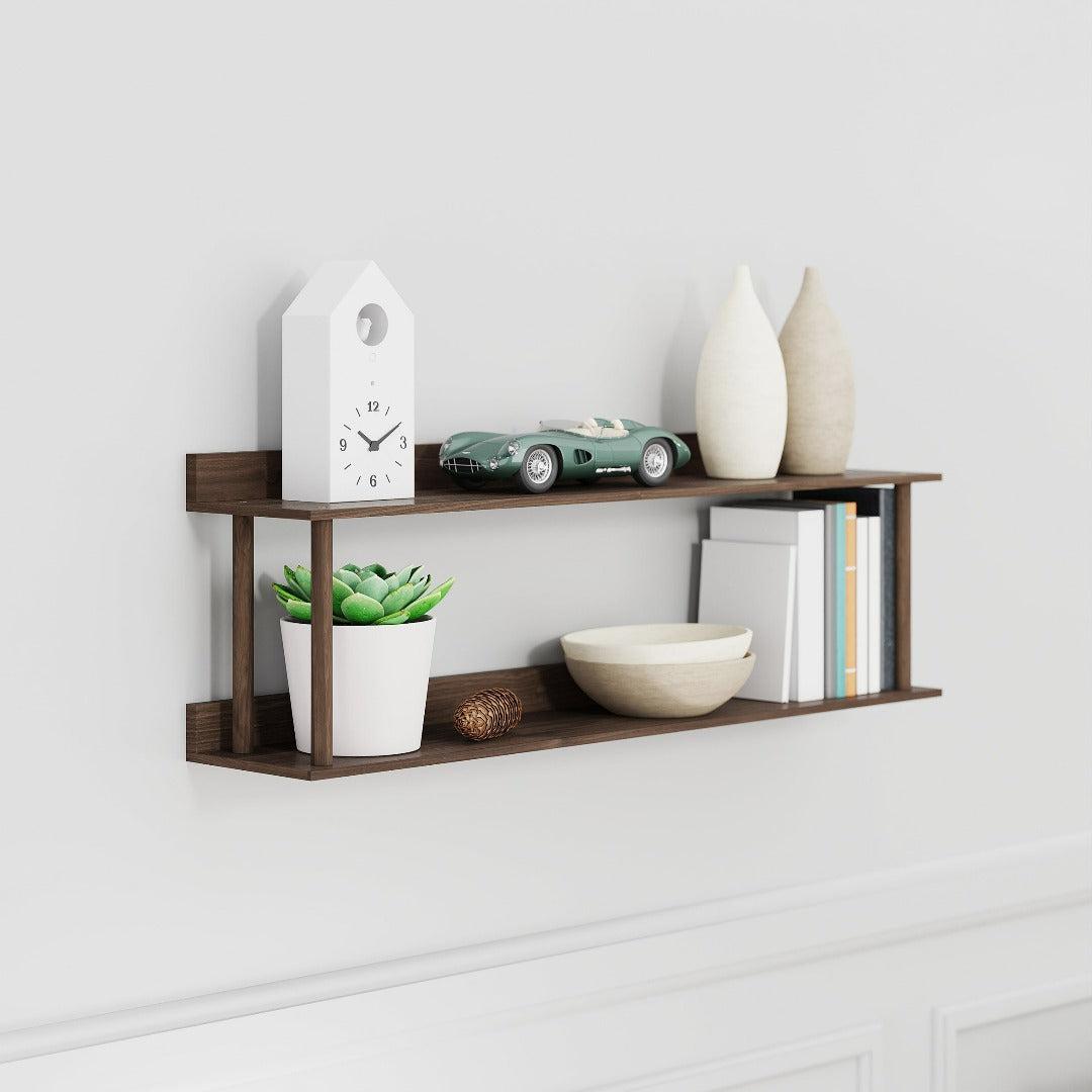 Platform 2 Wall Shelf - Walnut