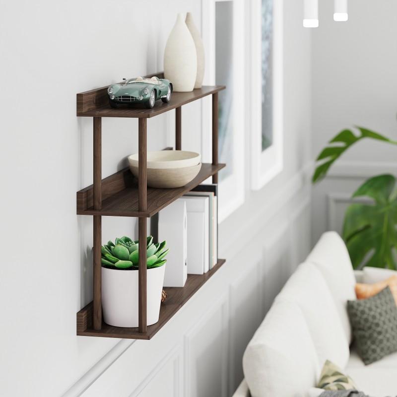 Platform 3 Wall Shelf - Walnut