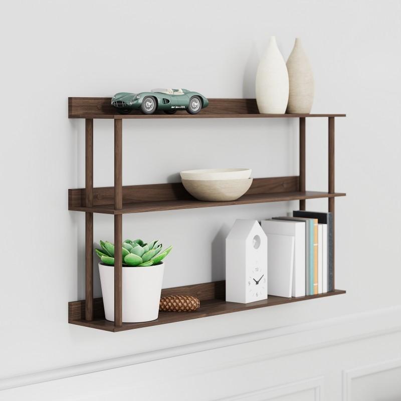 Platform 3 Wall Shelf - Walnut