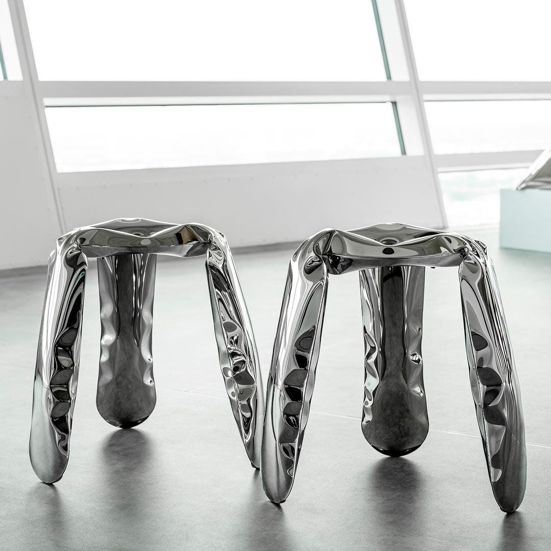 Plopp Stool - Inox Polished - Zieta