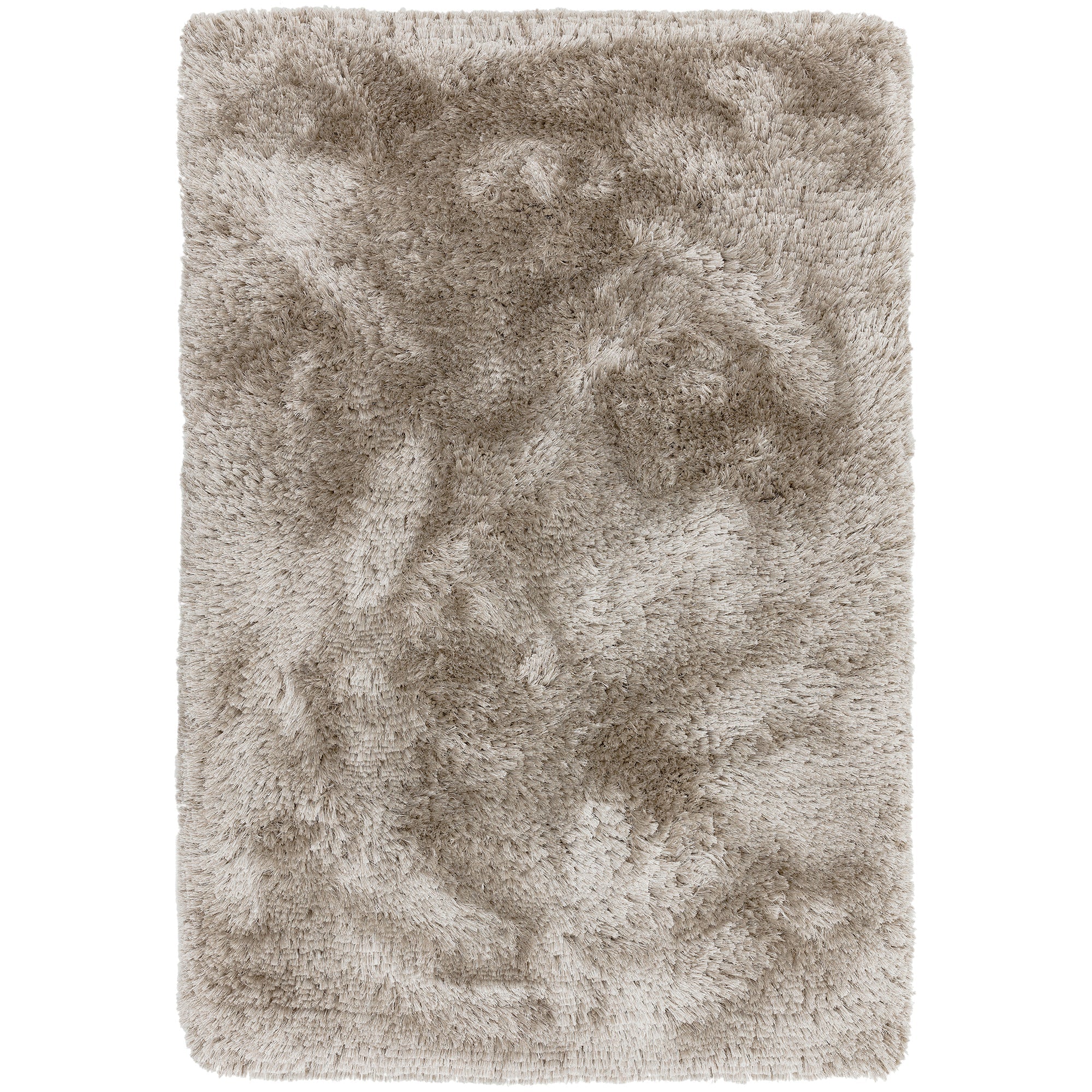 Plush Sand rug shown on a white background, full view