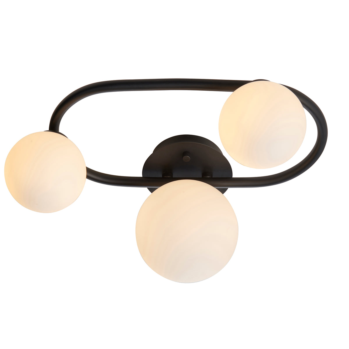 Pulsa Bathroom 3 Ceiling Light Black Small
