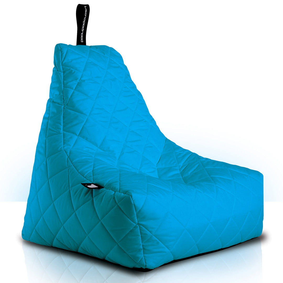 Quilted Outdoor Bean Bag - Aqua