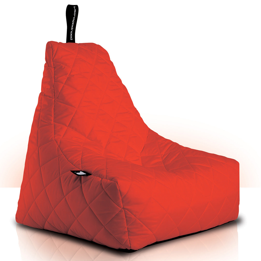 Quilted Outdoor Bean Bag - Red