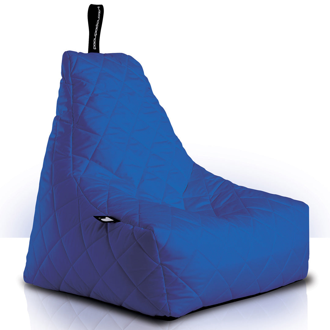 Quilted Outdoor Bean Bag - Royal Blue