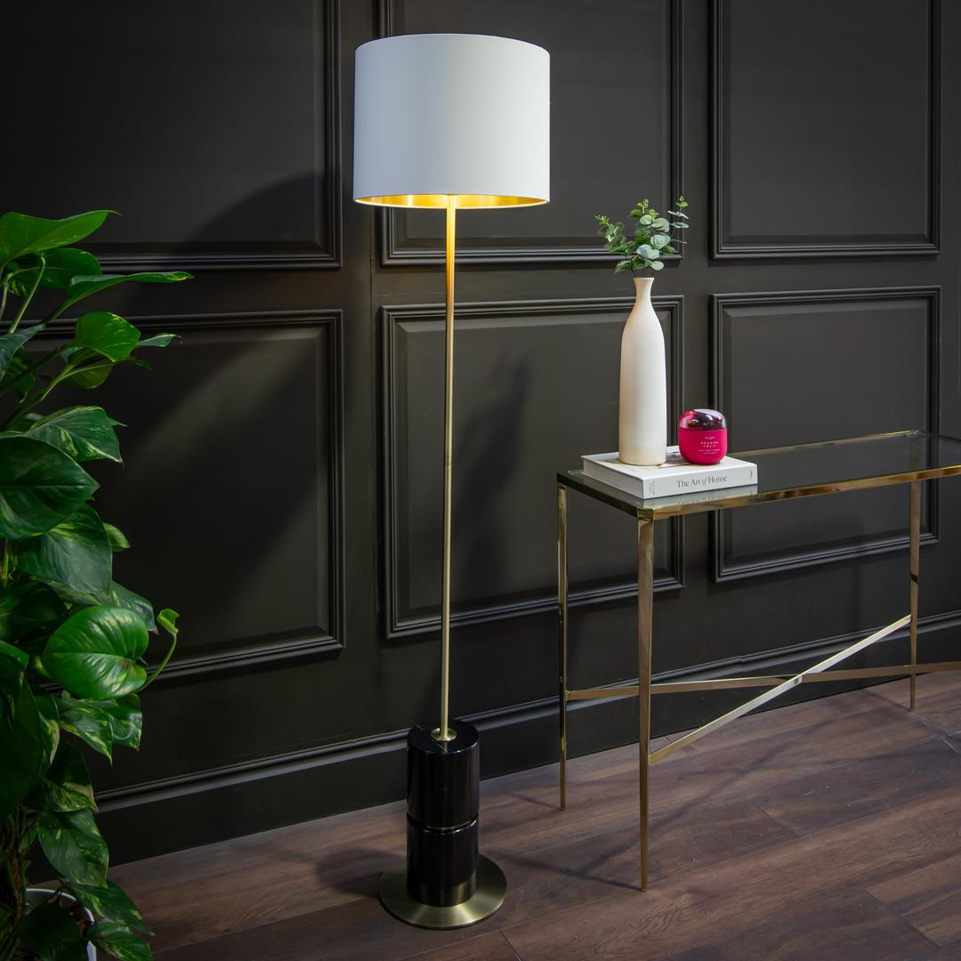 Robyn Black Floor Lamp — front view