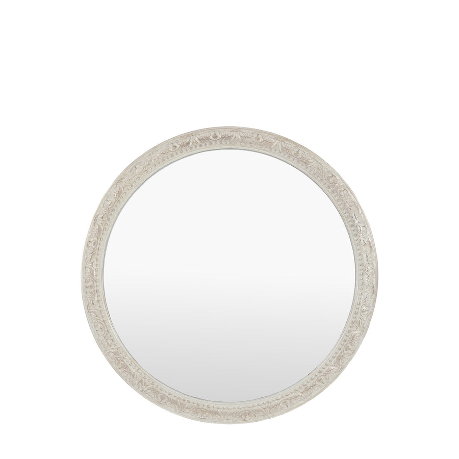 Romana Round Mirror Grey