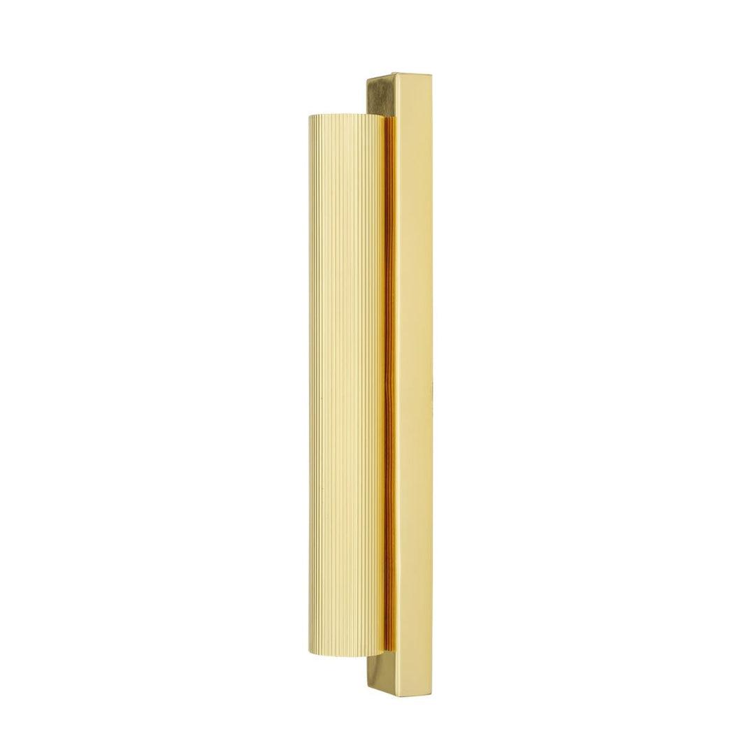 Royce Reeded Brass Wall Light - Mullan Lighting