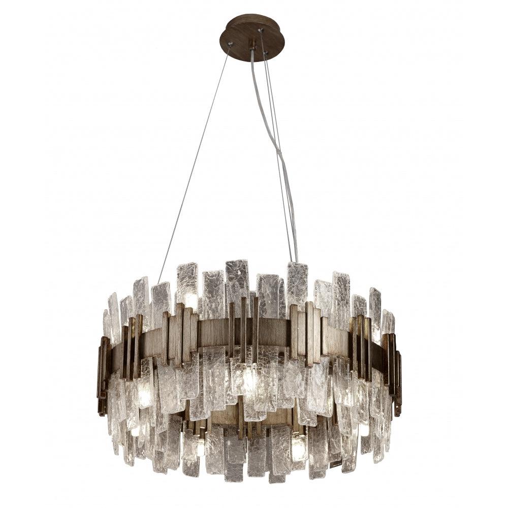 Saiph 60cm Chandelier in gold — front view