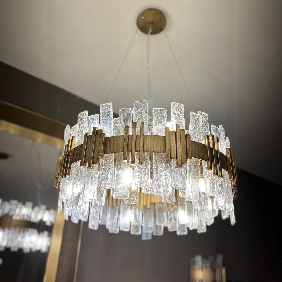 Saiph 60cm Chandelier in gold — alternative angle
