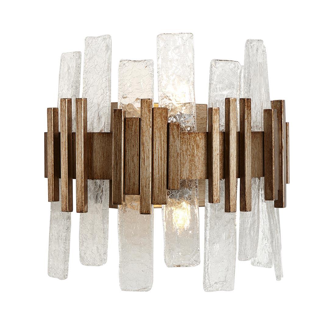 Saiph Wall Light in brass — front view